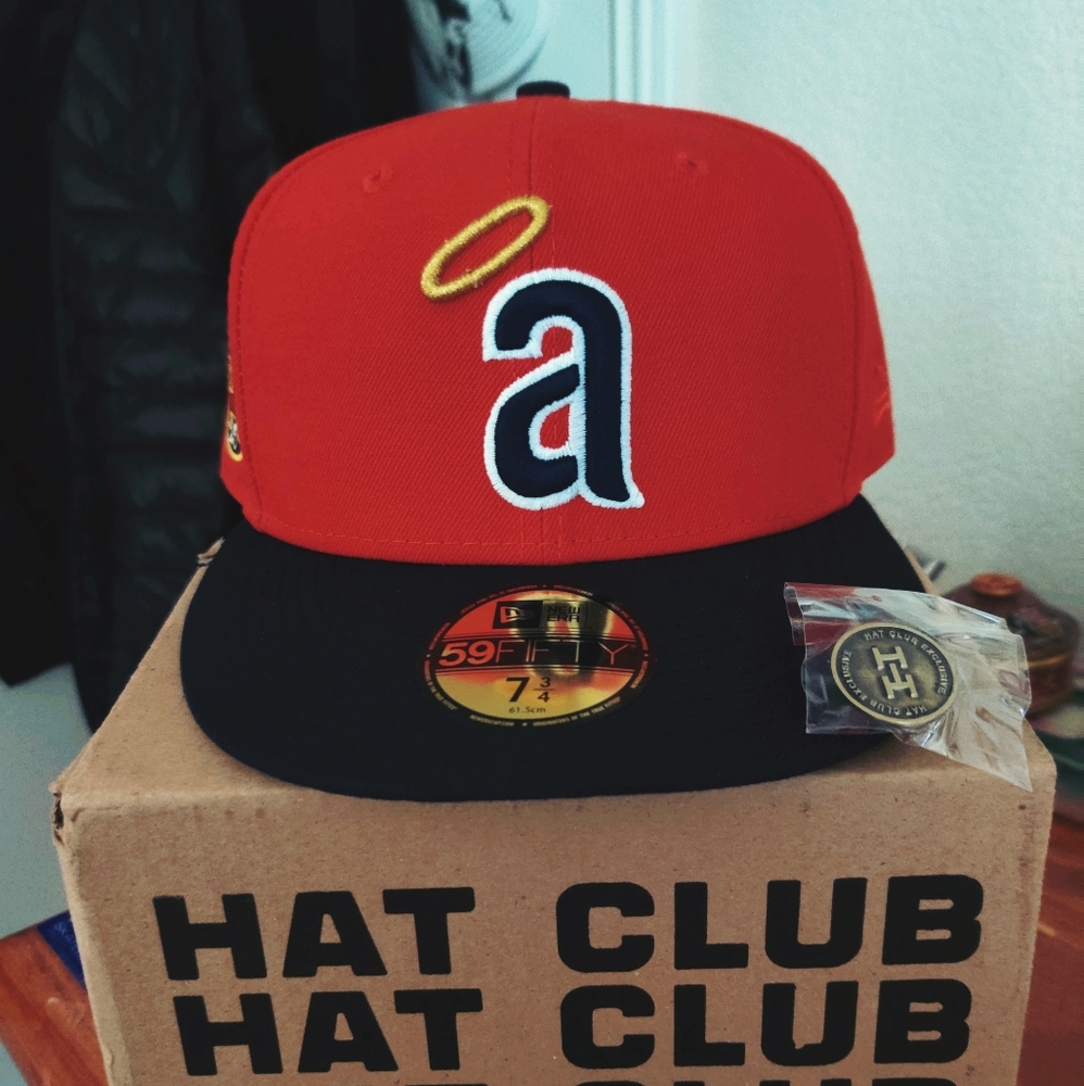 Los Angeles angels 25th anniversary fitted hat